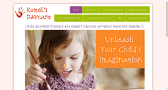 Desktop Screenshot of komelsdaycare.com