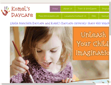 Tablet Screenshot of komelsdaycare.com